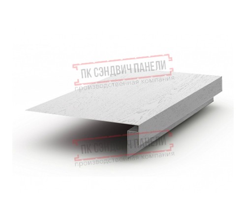 Планка карнизного свеса сложная 250х50х2000 ECOSTEEL_MA-Беленый Дуб-0.5
