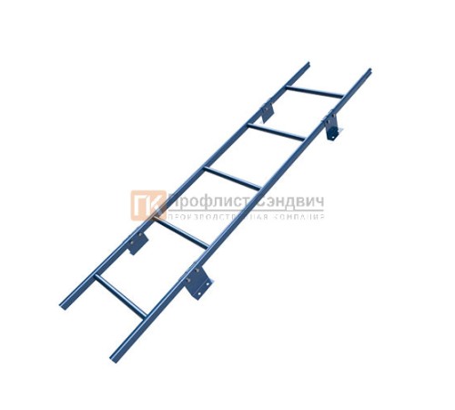 Лестница кровельная Универсальная Эконом 1850 мм (4 кроншт.)