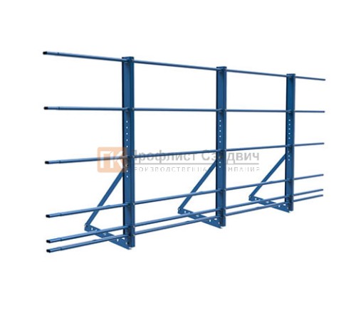 Ограждение кровли ОЦ универс H=1200 L=3000мм с 4-я доп.трубами (ТУ)