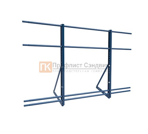 Ограждение кровли на фальц кровлю ZN H=1200мм L=2000мм со снегозадержанием