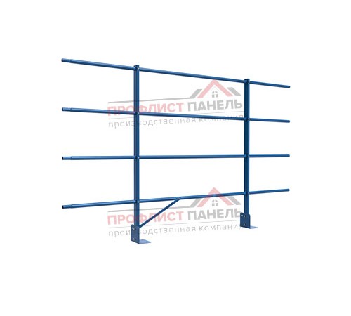 Ограждение кровли парапет сборное ZN H=1200мм L=2000мм с 2-я доп.трубами (ТУ)