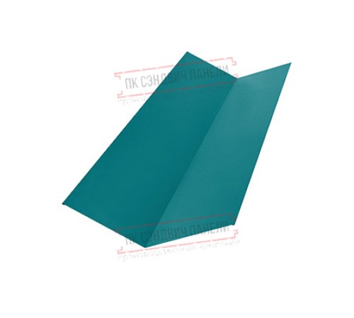 Планка ендовы верхняя простая 145х145х2000 Полиэстер Ral5021-0.45