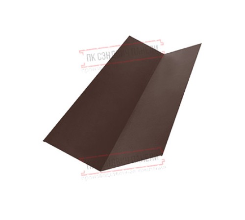 Планка ендовы верхняя простая 145х145х2000 Полиэстер Ral8017-0.45