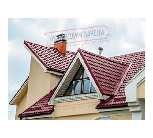 Планка ендовы верхняя 76х76х2000 Полиэстер Ral3005-0.4