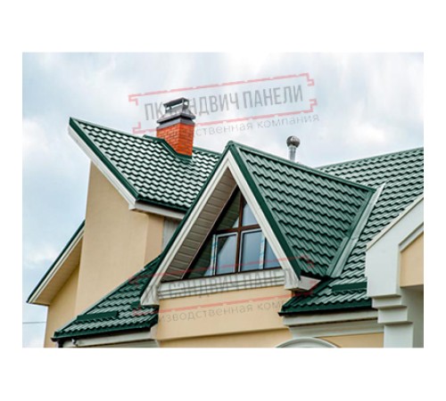 Планка ендовы верхняя 76х76х2000 Полиэстер Ral6005-0.45