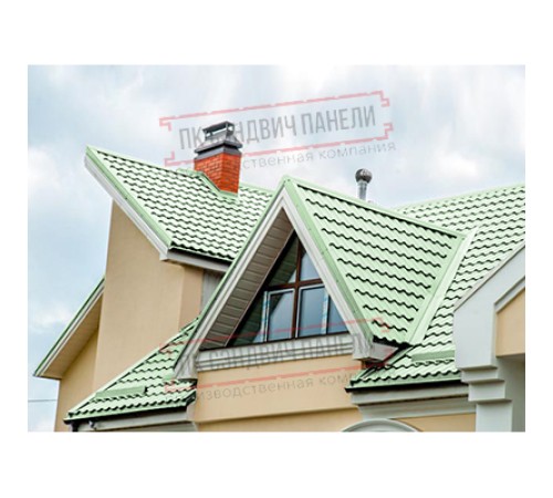 Планка ендовы верхняя 76х76х2000 Полиэстер Ral6019-0.45