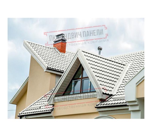 Планка ендовы верхняя 76х76х2000 Полиэстер Ral9002-0.45