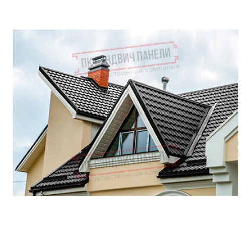 Планка ендовы верхняя 76х76х2000 Viking Ral9005-0.45