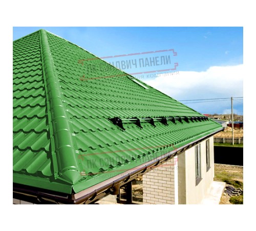 Планка конька круглого R110х2000 ПЭ-6018-0.5