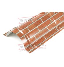 Планка конька круглого R110х2000 ECOSTEEL-Кирпич-0.5