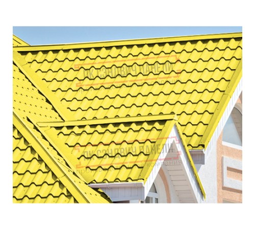 Планка конька плоского простая 115х115х2000 ПЭ-1018-0.45