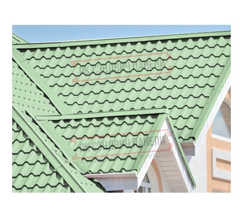 Планка конька плоского 150х150х2000 Norman ПЭ-6019-0.5