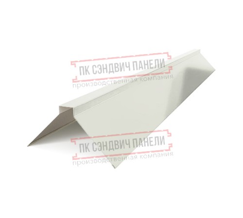 Планка конька плоского 150х150х2000 Norman ПЭ-9002-0.5