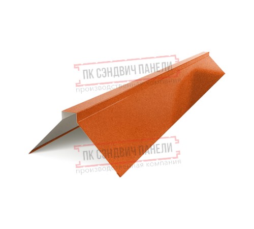 Планка конька плоского 150х150х2000 AGNETA-CopperCopper-0.5