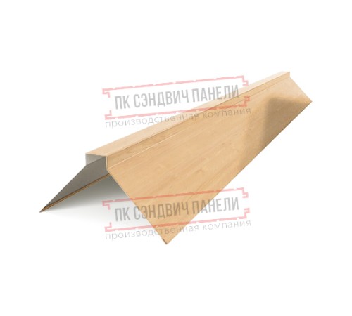 Планка конька плоского 120х120х2000 ECOSTEEL-Клен-0.5