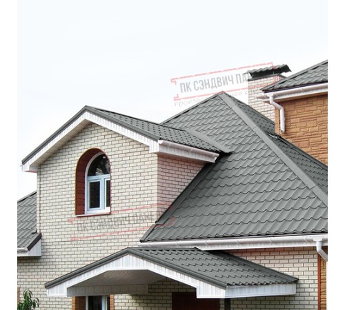 Планка примыкания нижняя 250х122х2000 ПЭ-7005-0.45