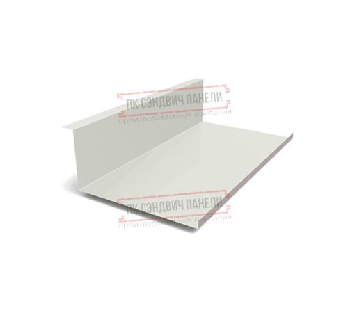 Планка примыкания нижняя 250х122х2000 ПЭ-9002-0.45