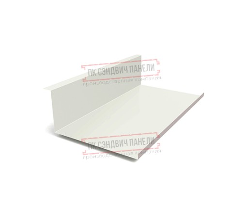 Планка примыкания нижняя 250х122х2000 ПЭ-9010-0.5