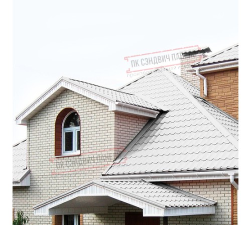 Планка примыкания нижняя 250х122х2000 ПЭ-9010-0.5