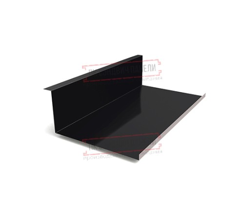 Планка примыкания нижняя 250х122х2000 Viking-9005-0.45