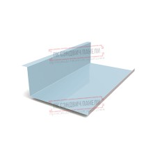 Планка примыкания нижняя 250х122х2000 ПРМ-Met.Blue-0.5
