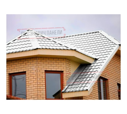 Планка примыкания верхняя 250х147х2000 ПЭ-9003-0.5