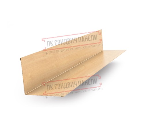 Планка примыкания верхняя 250х147х2000 ECOSTEEL-Клен-0.5