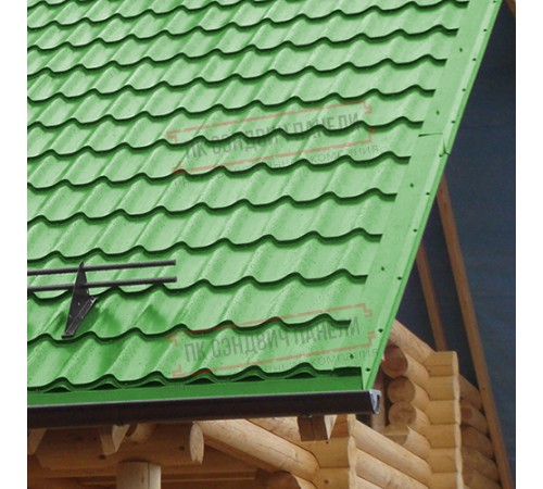 Планка торцевая 135х145х2000 ПЭ-6018-0.5