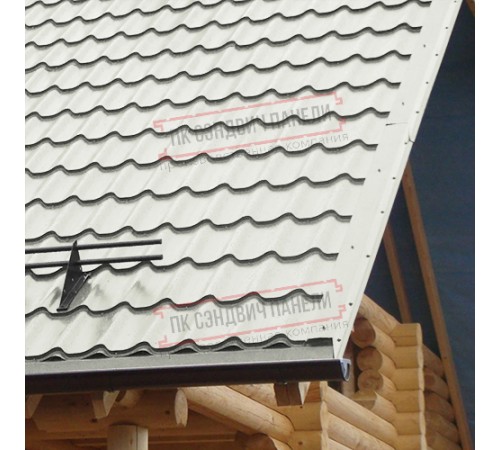 Планка торцевая 135х145х2000 ПЭ-9002-0.45