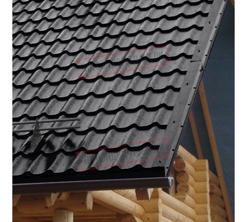 Планка торцевая 95х120х2000 Viking-9005-0.45