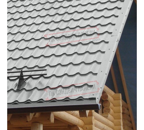 Планка торцевая 135х145х2000 Norman ПЭ-9006-0.5