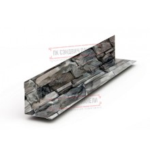 Планка угла внутреннего 115х115х2000 ECOSTEEL-БелыйКамень-0.5