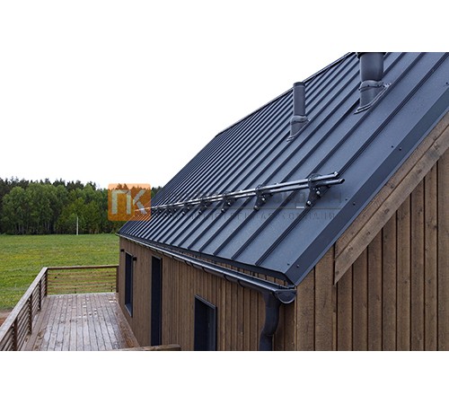 Снегозадержатель ОЦ с плоскоов. труб. d40/20мм L=1000мм (2 опоры 2мм)