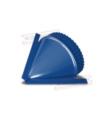 Заглушка конька круглого конусная ПЭ-5005-0.5