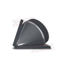 Заглушка конька круглого конусная ПЭ-7024-0.45