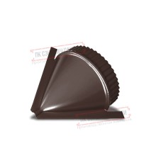 Заглушка конька круглого конусная ПЭ-8017-0.45