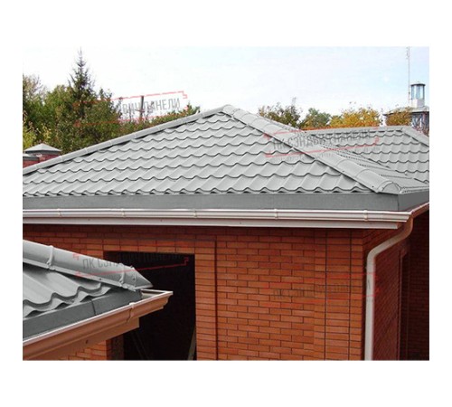 Заглушка конька круглого конусная Norman ПЭ-9006-0.5