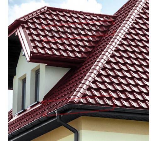 Заглушка конька круглого простая ПЭ-3005-0.45