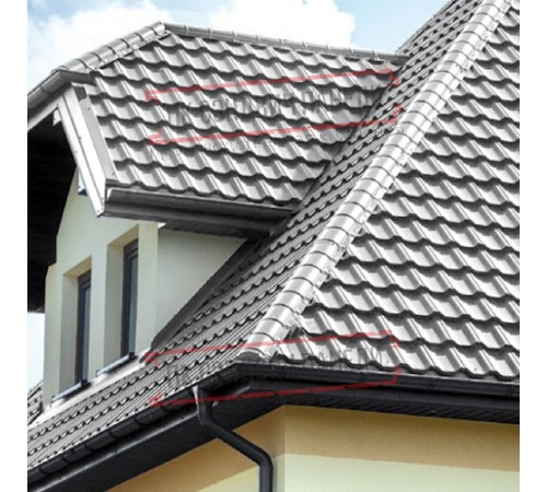 Заглушка конька круглого простая ПЭ-7004-0.45