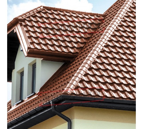 Заглушка конька круглого простая Viking E-8004-0.5