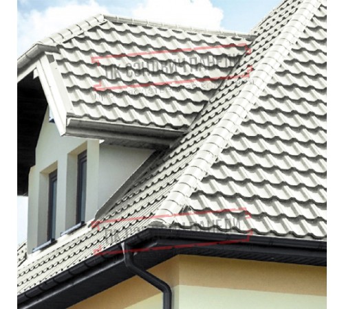 Заглушка конька круглого простая ПЭП-9003-0.45