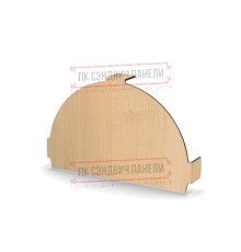 Заглушка конька круглого простая ECOSTEEL-Клен-0.5