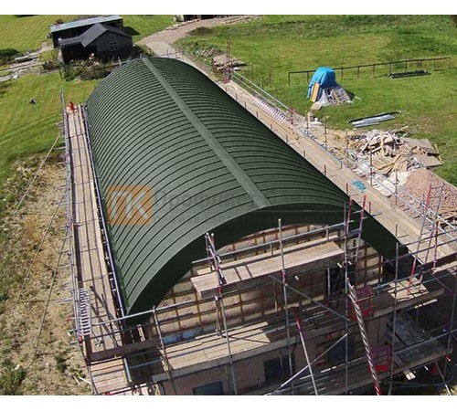 Продольно гнутый фальц профилированный 0,5 RAL 6020 Полиэстер