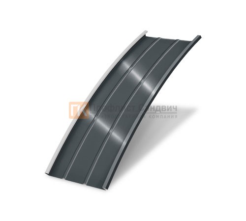 Продольно гнутый фальц профилированный 0,5 RAL 7016 Стальной бархат