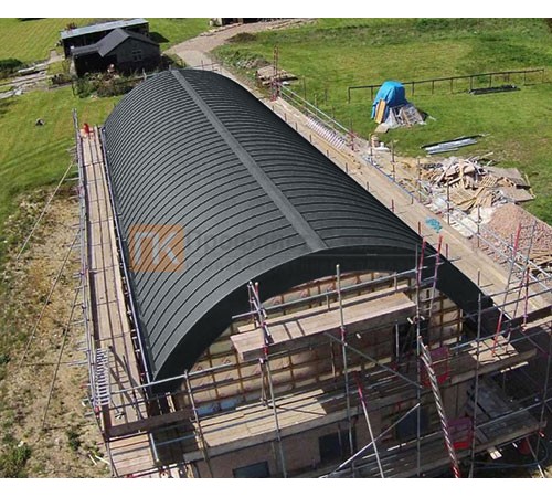 Продольно гнутый фальц профилированный 0,5 RAL 7016 Стальной бархат