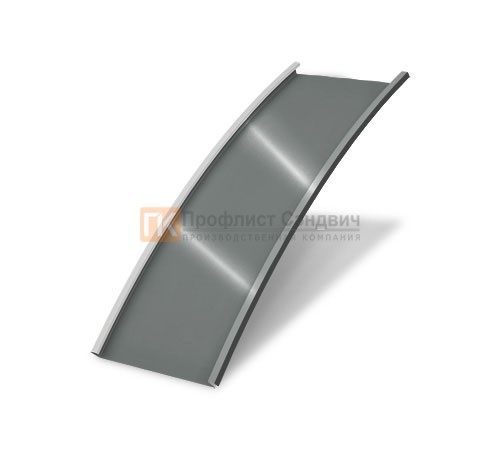 Продольно гнутый фальц гладкий 0,45 RAL 7005 Полиэстер