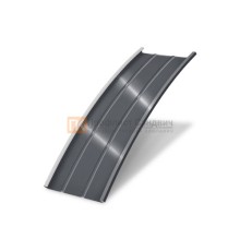 Продольно гнутый фальц профилированный 0,5 RAL 7024 Стальной бархат