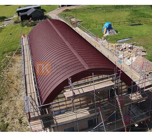 Продольно гнутый фальц профилированный 0,45 RAL 3005 Drap