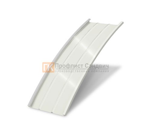 Продольно гнутый фальц профилированный 0,5 RAL 9003 Satin