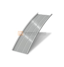 Продольно гнутый фальц профилированный 0,5 RAL 9006 Satin